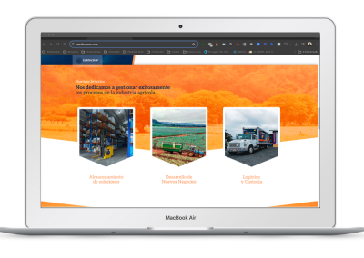 Landing Page para empresa agroindustrial